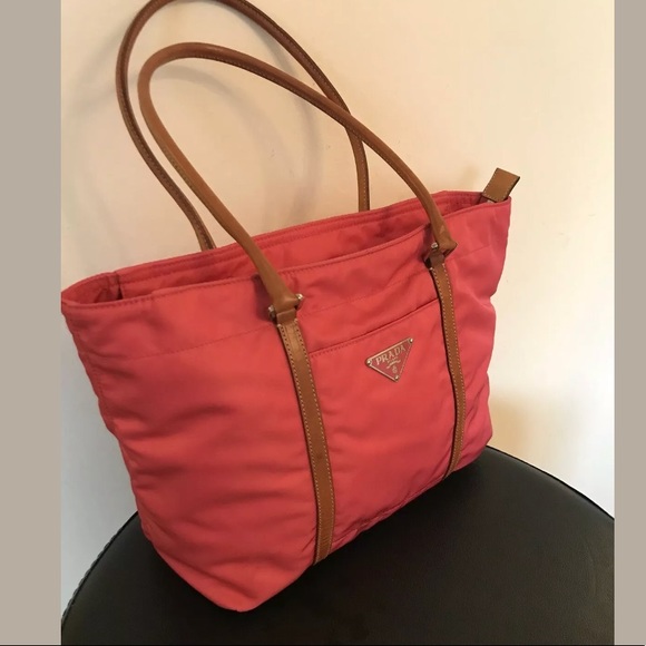 Prada Handbags - Prada Nylon and Leather Small Bag